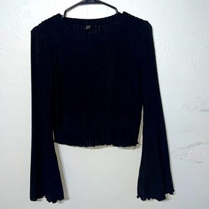 SHEIN~~ trumpet sleeve lettuce trim tee